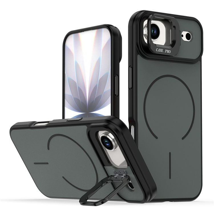 iPhone Air Mobilskal MagSafe Skin-Touch Kickstand (Svart) | 2353 | AlltMobil