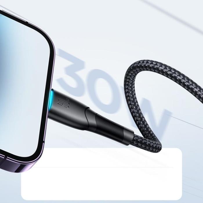 Joyroom - Joyroom Starry USB-C till Lightning kabel 30W 1m - Svart