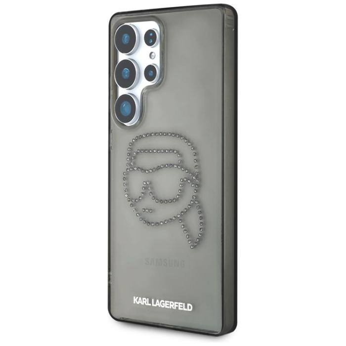 KARL LAGERFELD - Karl Lagerfeld Galaxy S25 Ultra Mobilskal Rhinestones Karl Head Logo - Svart