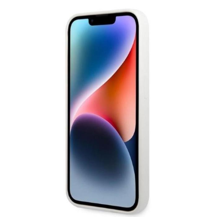 KARL LAGERFELD - Karl Lagerfeld iPhone 14 Pro Max Skal Silicone Ikonik - Vit