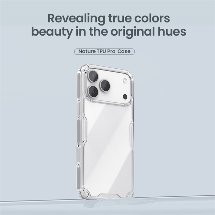 Nillkin - NILLKIN iPhone 17 Pro Max Mobilskal Nature Pro - Grå