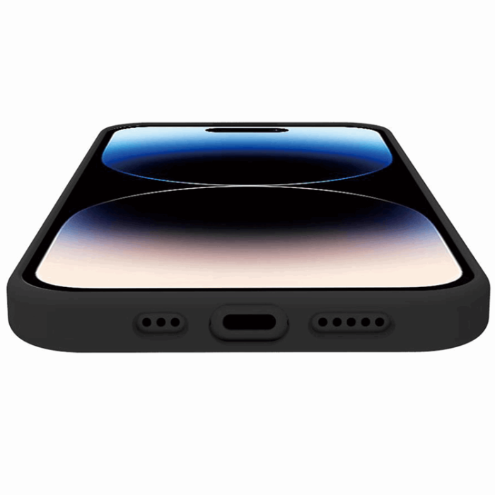 Celly - Celly iPhone 15 Pro Mobilskal MagSafe Cromo Soft Rubber - Svart