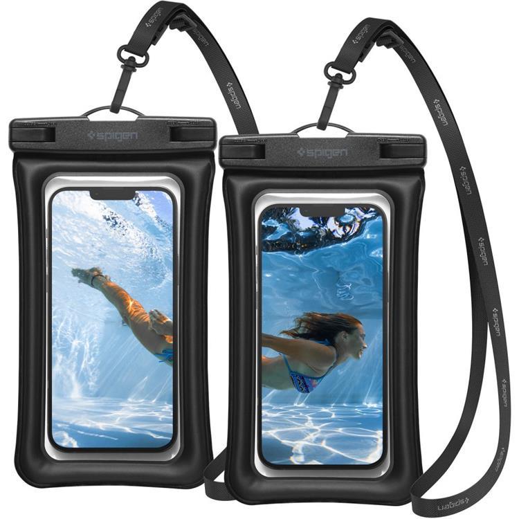 Spigen 2-Pack Universala Vattentät Mobilväskor A610 - Svart | 2353 | AlltMobil