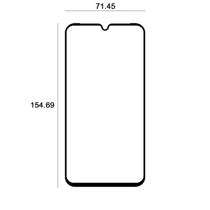 Etteri - Etteri Galaxy A15 5G/4G Härdat Glas Skärmskydd 9D - Svart