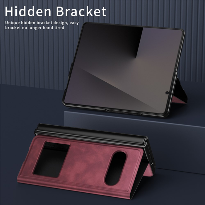 A-One Brand - Galaxy Z Fold7 Fodral View Window - Röd