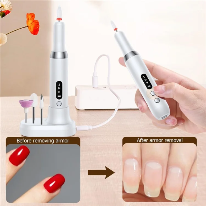 OEM - Nagelborrmaskin Bärbar Elektrisk Nagelfilset K16 - Khaki