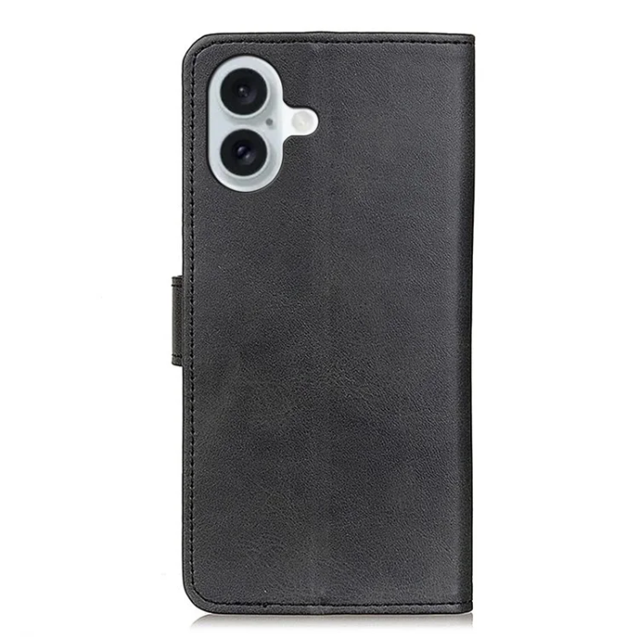 A-One Brand - iPhone 17 Plånboksfodral Cowhide Texture - Svart