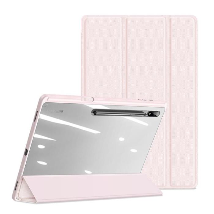 UTGATT1 - Dux Ducis Galaxy Tab S8 Ultra Fodral Toby Armored med Stylushållare - Rosa