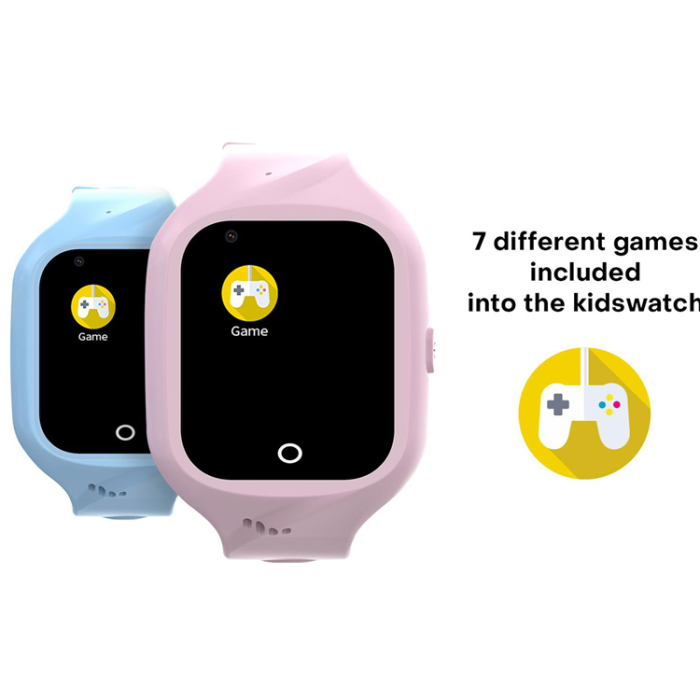 Celly - Celly Kidswatch 4G Smartwatch för barn Blå + Rosa rem