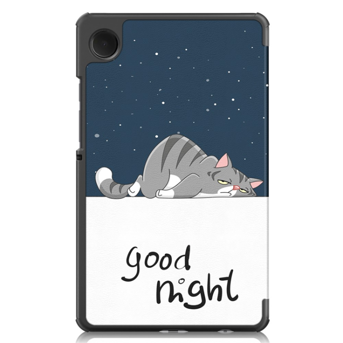 A-One Brand - Galaxy Tab A9 Fodral Pattern Printing Tri-fold Konstläder