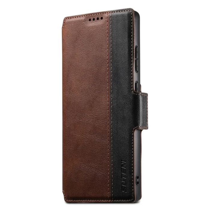 SUTENI - SUTENI Galaxy S23 Ultra Plånboksfodral Magsafe Cowhide - Brun