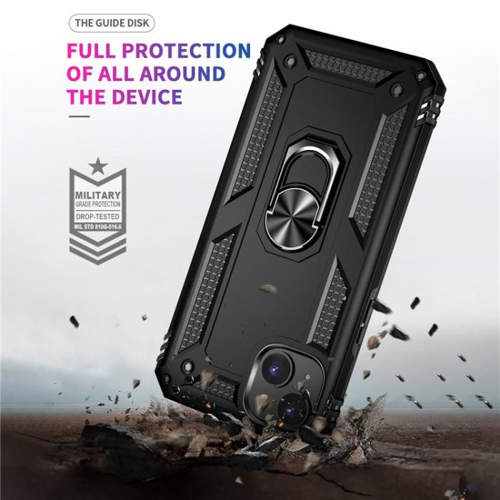 OEM - iPhone 15 Mobilskal Kickstand - Svart