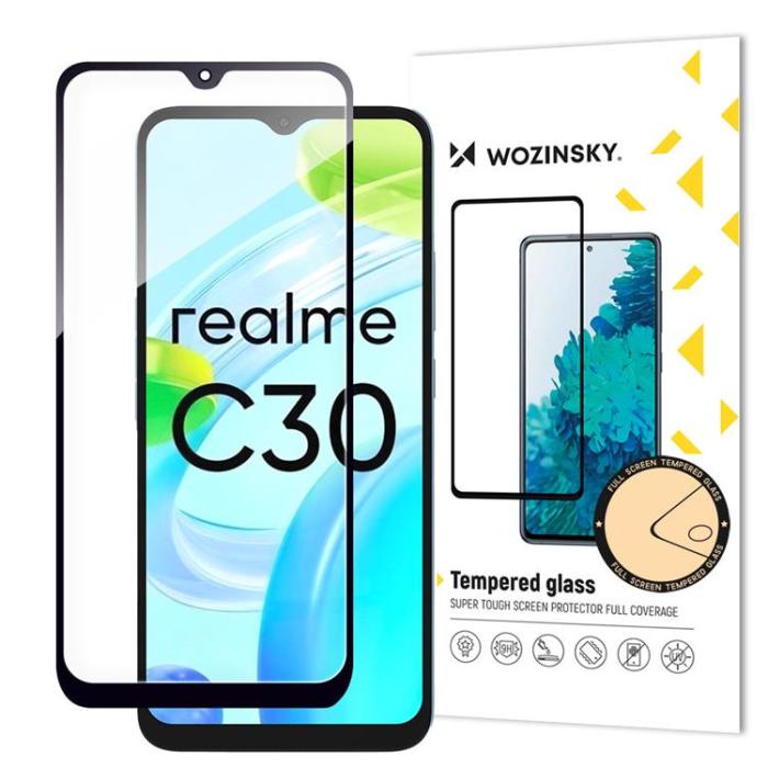 UTGATT1 - Wozinsky Realme C30/Narzo 50i Prime Härdat Glas Full Glue