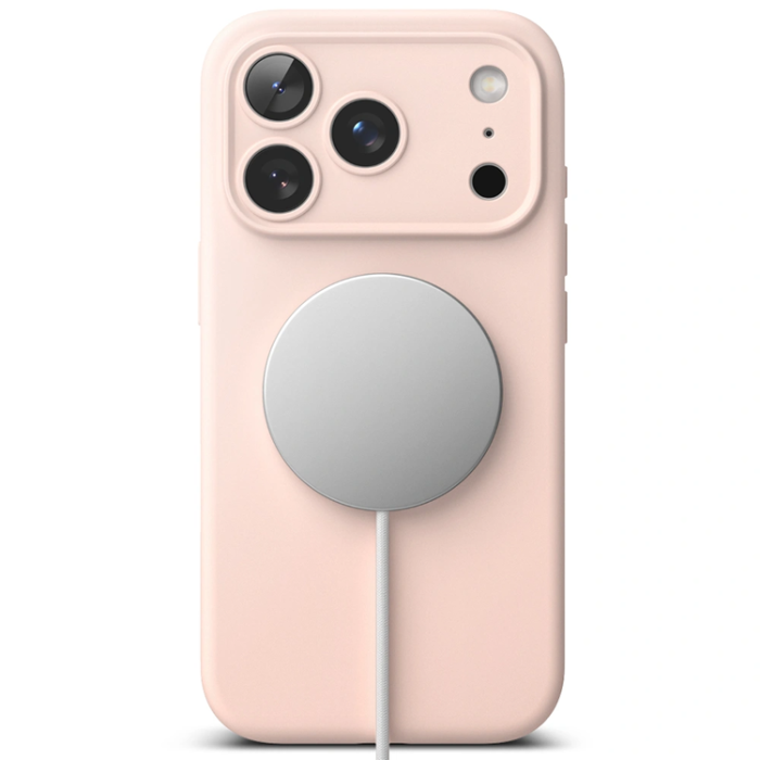 Ringke - Ringke iPhone 17 Pro Max Mobilskal Magsafe Magnetic Silikon - Rosa