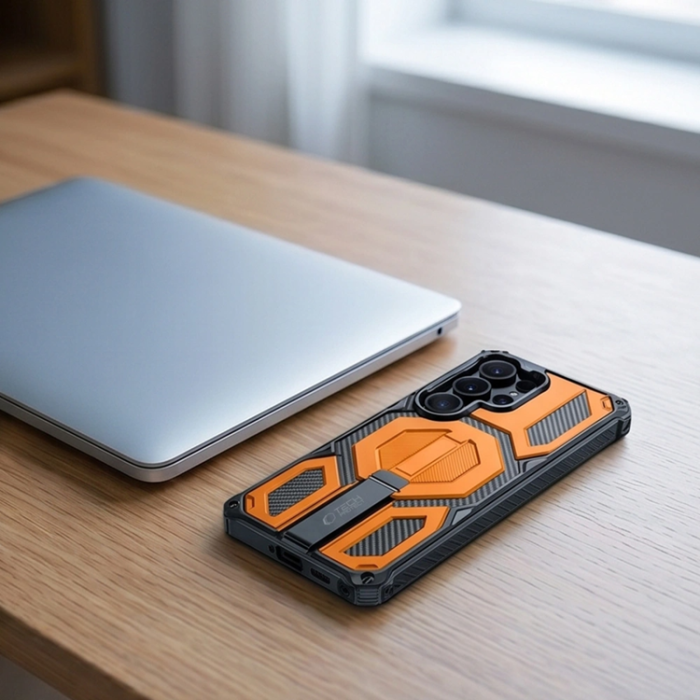 Tech-Protect - Tech-Protect Mobilskal För Galaxy S26 Ultra Magsafe Magblast 2-Set - Orange