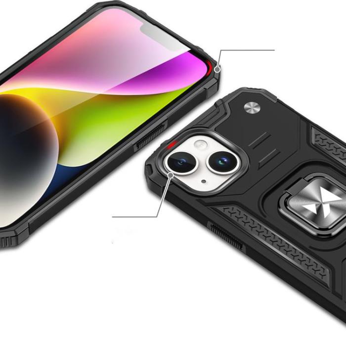 Wozinsky - Wozinsky iPhone 15 Plus Ringhållare Mobilskal - Röd
