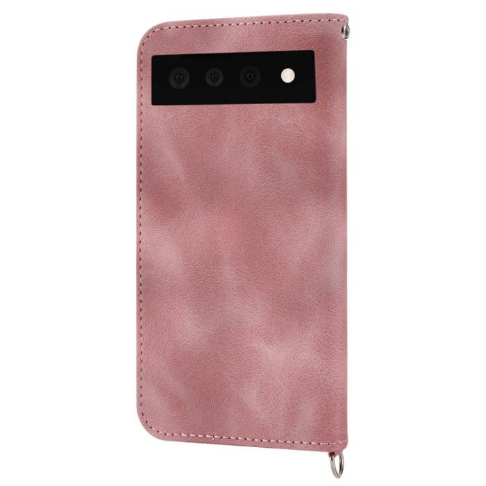 A-One Brand - Google Pixel 7 Pro Plånboksfodral Imprinted Flower - Rosa