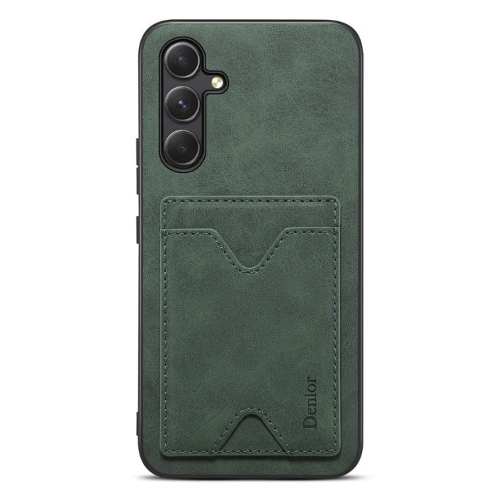 DENIOR - DENIOR Samsung Galaxy S23 FE Fodral Kortfodral KonstLäder Grön