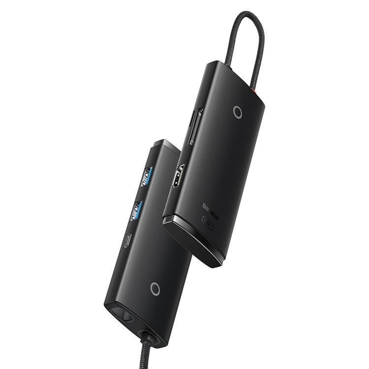 Baseus Multifunctional HUB USB-C - Svart | 311 | AlltMobil