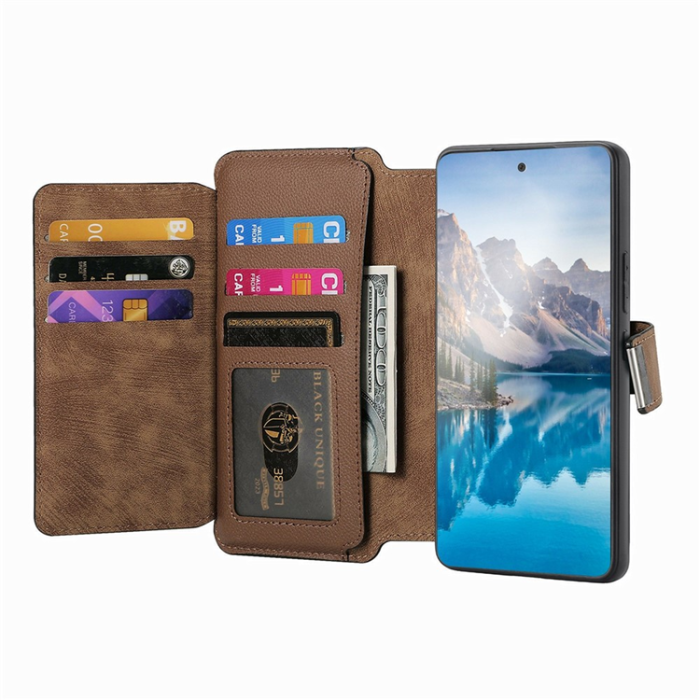 CASENEO - Caseneo Plånboksfodral För Galaxy S26 Magnetic Läder - Brun