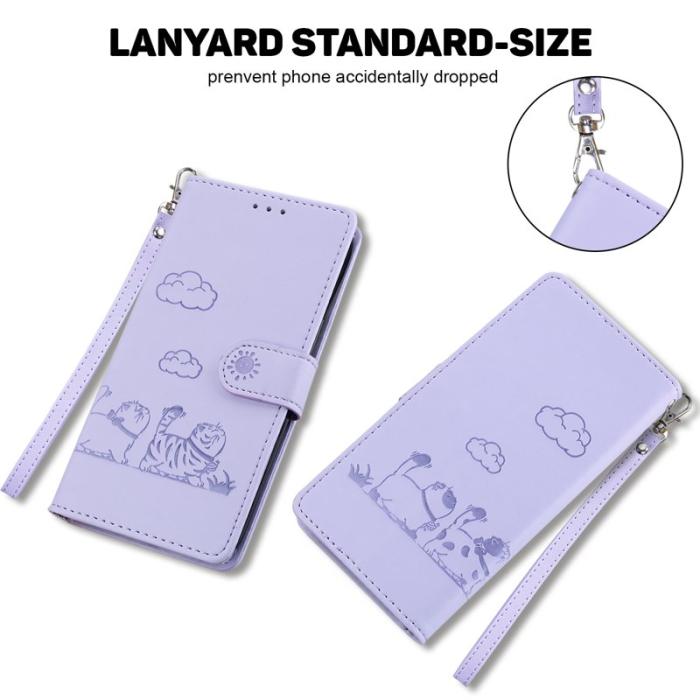OEM - Mobilskal till Samsung Galaxy S26 / S26 Pro RFID-Skydd TPU + KonstLäder - Lila