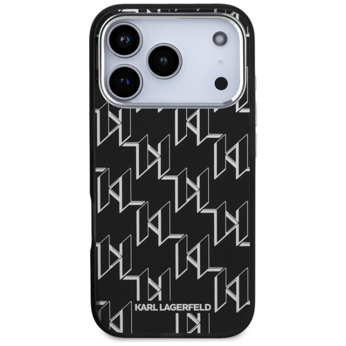 KARL LAGERFELD - Karl Lagerfeld iPhone 17 Pro Mobilskal Magsafe KL Monogram - Svart