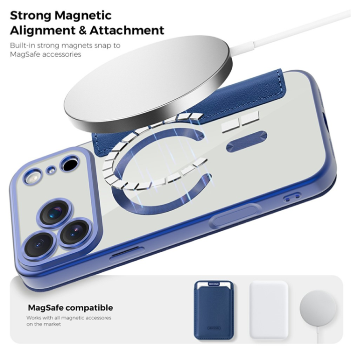 A-One Brand - iPhone 17 Pro Max Plånboksfodral MagSafe RFID - Sapphire
