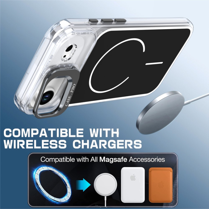 A-One Brand - iPhone Air Mobilskal MagSafe Lens Kickstand TPU + PC