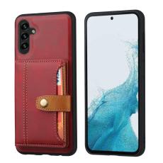 OEM - Mobilfodral f&ouml;r Samsung Galaxy S26 &Auml;kta l&auml;der + TPU - R&ouml;d