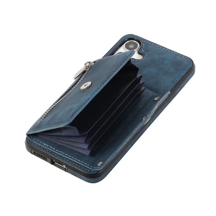 OEM - Mobilfodral för Samsung Galaxy S26 Konstläder + TPU RFID - Blå