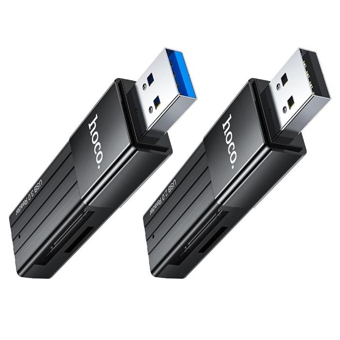 Hoco - HOCO kortläsare HB20 Mindful 2-i-1-kortläsare USB3.0