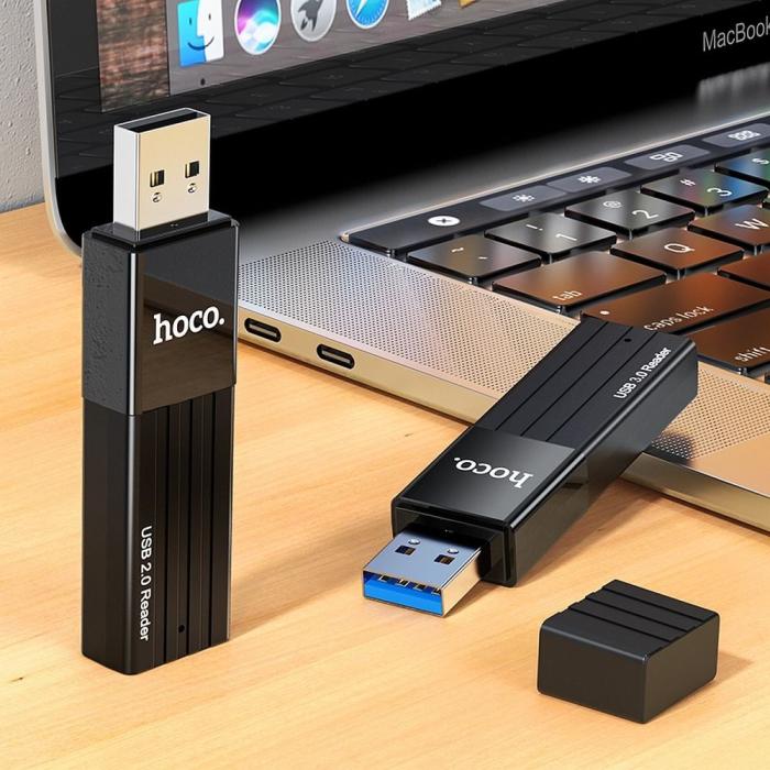 Hoco - HOCO kortläsare HB20 Mindful 2-i-1-kortläsare USB3.0