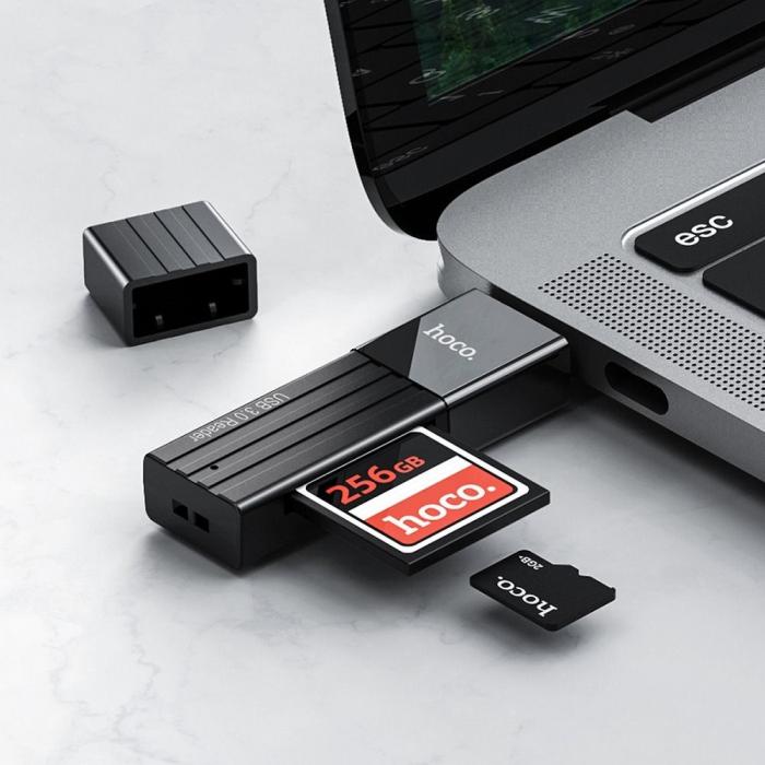 Hoco - HOCO kortläsare HB20 Mindful 2-i-1-kortläsare USB3.0