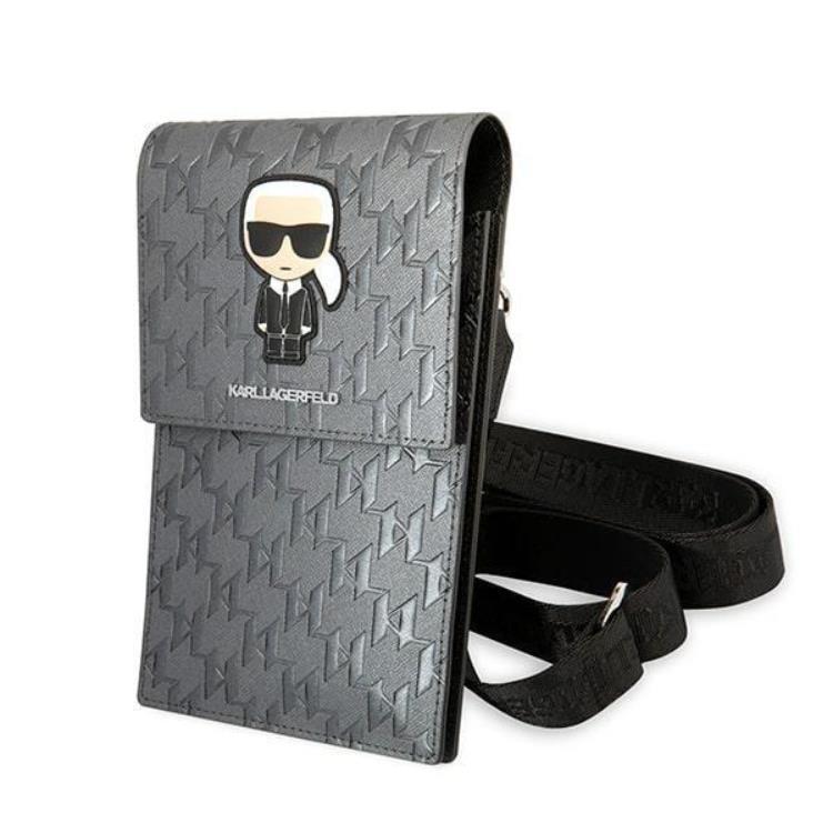 Karl Lagerfeld Halsbandsfodral Ikonik Karl Monogram Patch - Silver | 2353 | AlltMobil