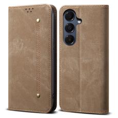 OEM - Mobilskal f&ouml;r Samsung Galaxy S26 Konstl&auml;der Stativ - Khaki