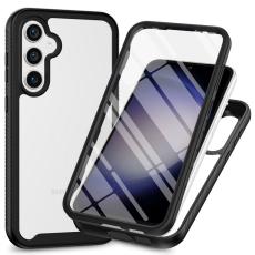 OEM - Mobilskal f&ouml;r Samsung Galaxy S26 Transparent PC + TPU med PET Film - Svart