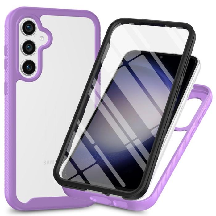 OEM - Mobilskal för Samsung Galaxy S26 Transparent PC + TPU med PET Film - Lila