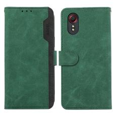 ABEEL - ABEEL Samsung Galaxy Xcover 5 Pl&aring;nboksfodral Konstl&auml;der RFID-Skydd Gr&ouml;n