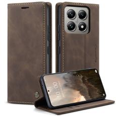 Caseme - CASEME 013 Series Mobilskal till Xiaomi 14T Pro med Kortfack - Kaffe