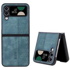 AZNS - AZNS Samsung Galaxy Z Flip4 Fodral KonstL&auml;der - Gr&ouml;n