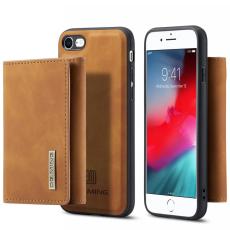 DG.MING - DG.MING M1 2-in-1 Pl&aring;nboksfodral Konstl&auml;der i Brunt f&ouml;r iPhone 7/8/SE