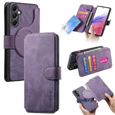 CASENEO - CASENEO Samsung Galaxy A14 5G Pl&aring;nboksfodral Konstl&auml;der - Lila