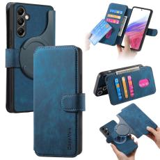 CASENEO - CASENEO Samsung Galaxy A14 5G Pl&aring;nboksfodral Konstl&auml;der - Bl&aring;