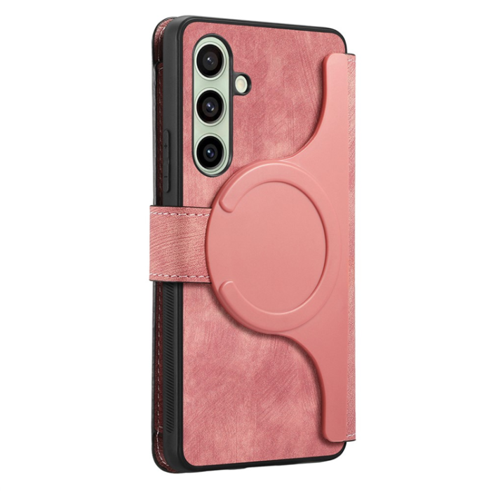 CASENEO - Caseneo Plånboksfodral För Galaxy A56 Magnetic Läder - Rosa