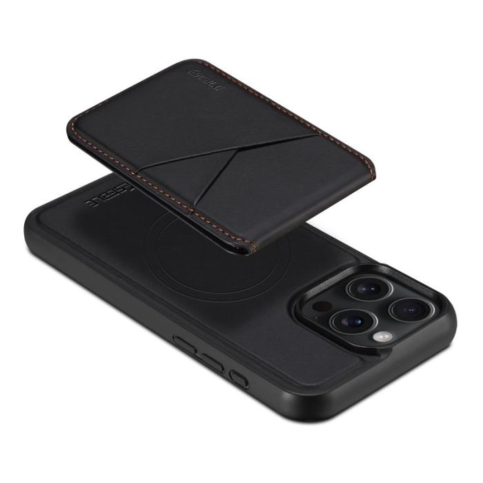 ESEBLE - ESEBLE E3 iPhone 16 Pro Fodral - KonstLäder - Svart