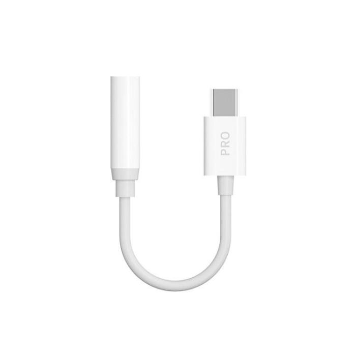 Dudao - Dudao Adapter USB-C Till 3.5mm Mini Jack - Vit
