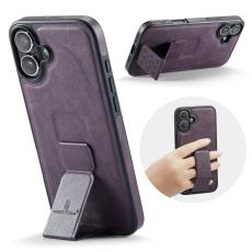 FIERRE SHANN - FIERRE SHANN f&ouml;r iPhone 17 Fodral Kickstand KonstL&auml;der - Lila