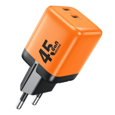 WEKOME - WEKOME Snabbladdare 45W WP-U47 2 USB-C Ports EU Plus - Orange