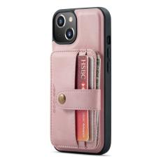 JEEHOOD - JEEHOOD 2-in-1 Magnetiskt Fodral KonstL&auml;der f&ouml;r iPhone 13 mini - Rosa