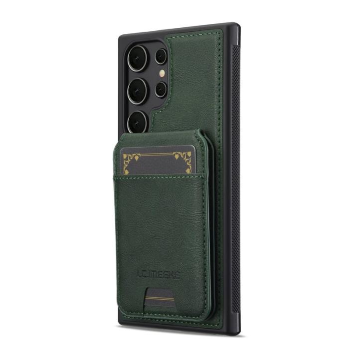 LC.imeeke - LC.IMEEKE L3 för Samsung Galaxy S25 Ultra Fodral KonstLäder - Grön